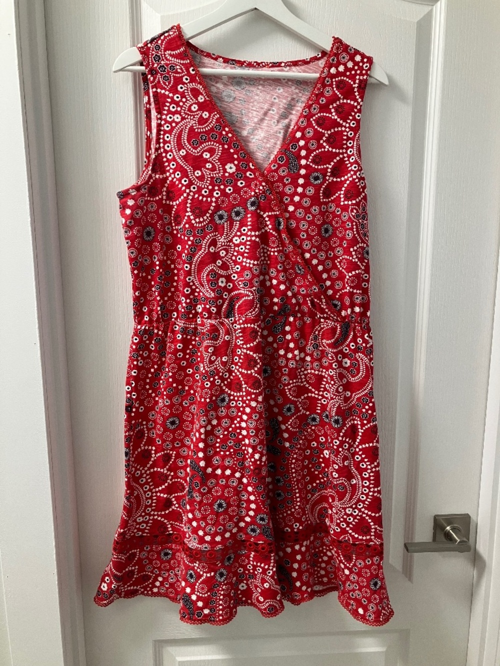 100% cotton paisley dress size Large